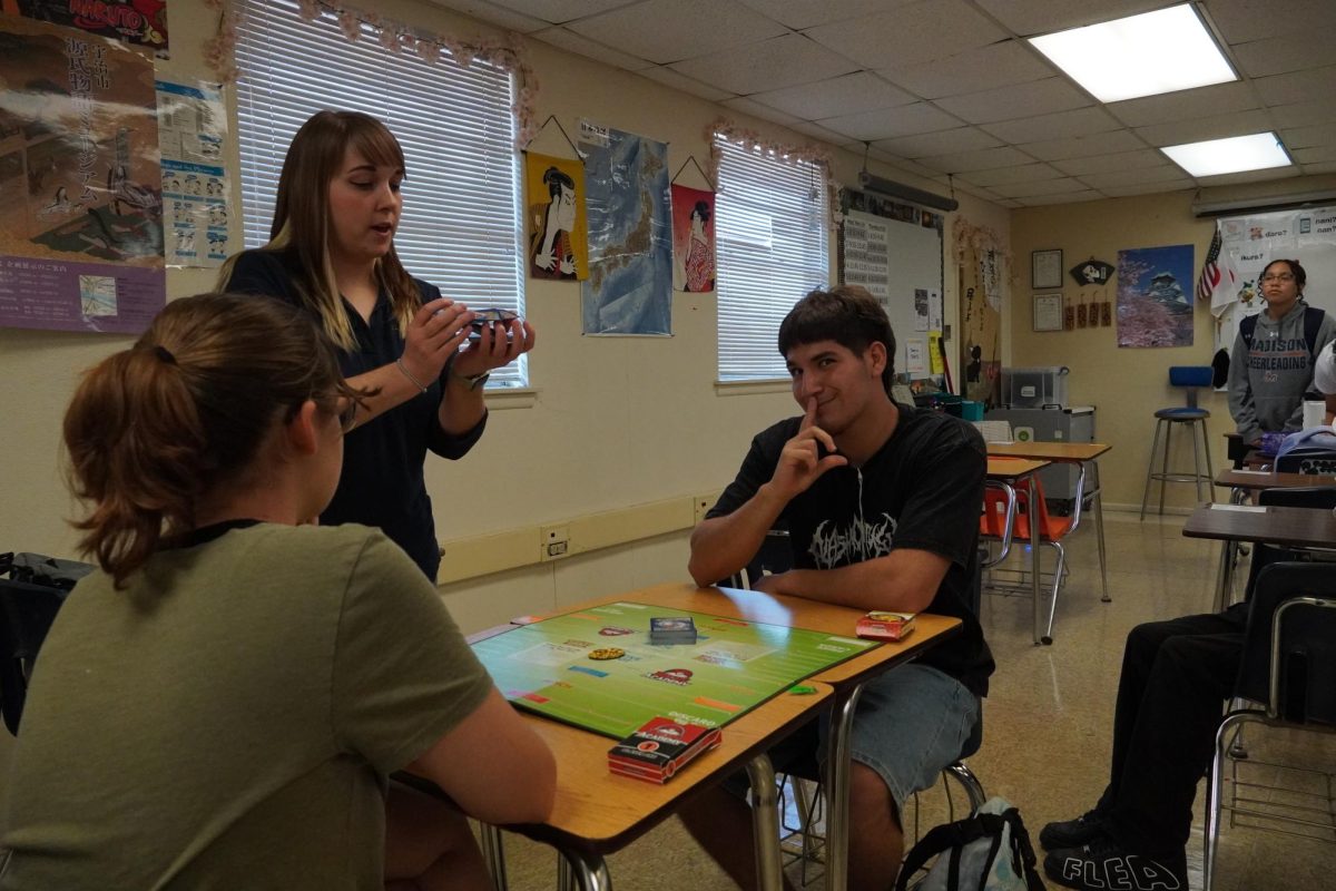 A new foe has appeared, Senior Julio Gomez played in his first Pokemon battle in the club!